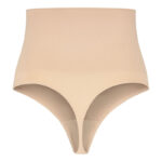 BYE-BRA - FAJA SIN COSTURAS ESTILO TANGA BEIGE TALLA M - Imagen 4
