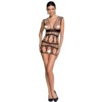 PASSION - WOMAN BS089 BODYSTOCKING NEGRO TALLA ÚNICA