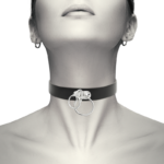 COQUETTE CHIC DESIRE - CHOKER CUERO VEGANO DOBLE ANILLA - Imagen 2