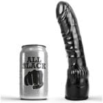 ALL BLACK - DILDO NEGRO REALÍSTICO 20 CM