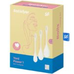 SATISFYER - YONI POWER 1 KIT DE ENTRENAMIENTO BLANCO - Imagen 4