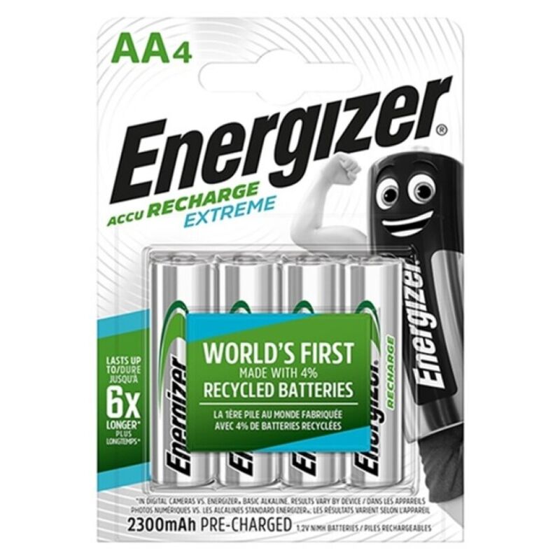 img_115556_7d4b72e28aa71b1f7921f5fec250c216_1.jpg ENERGIZER - EXTREME PILA RECARGABLE HR6 AA 2300mAh BLISTER*4 - Imagen 1