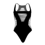 LEG AVENUE - BODY TANGA RACERBACK TALLA UNICA - NEGRO - Imagen 5