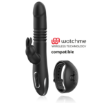 BLACKSILVER - KENJI VIBRADOR RABBIT UP DOWN + MANDO CONTROL REMOTO WATCHME - Imagen 2