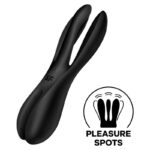 SATISFYER - THREESOME 2 VIBRADOR NEGRO - Imagen 2