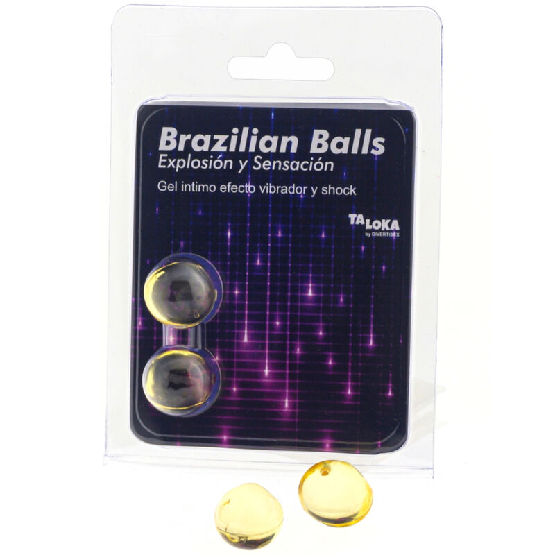 img_130612_f26e8be1a594d7933ad4ce711a066d14_1.jpg TALOKA - BRAZILIAN BALLS GEL EXCITANTE EFECTO VIBRACIÓN Y SHOCK 2 BOLAS - Imagen 1