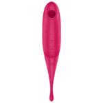 SATISFYER TWIRLING PRO ESTIMULADOR Y VIBRADOR - ROJO - Imagen 2