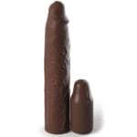 FANTASY X- TENSIONS - PIPEDREAMS SLEEVE 22,86 CM + 7,62 CM PLUG BROWN