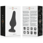 INTENSE - ANAL PLUG PIPO L SILICONE NEGRO 13 CM - Imagen 4