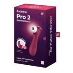SATISFYER - PRO 2 GENERACIÓN 3 LIQUID AIR TECHNOLOGY GRANATE - Imagen 5