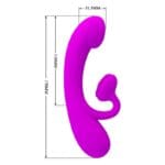 PRETTY LOVE - SINCERE VIBRADOR Y SUCCIONADOR DE CLÍTORIS SILICONA MORADO - Imagen 5