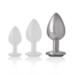 INTENSE - PLUG ANAL METAL ALUMINIO CON CRISTAL NEGRO TALLA L - Imagen 5