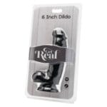 GET REAL - DILDO 12 CM CON TESTÍCULOS NEGRO - Imagen 2
