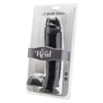 GET REAL - DILDO 25,5 CM CON TESTÍCULOS NEGRO - Imagen 2