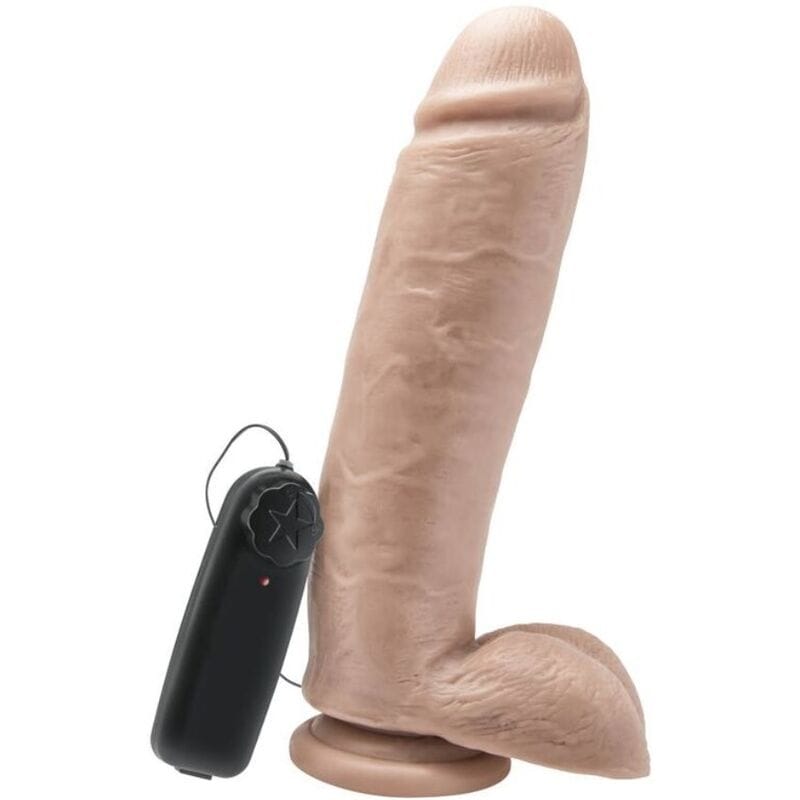 GET REAL - DILDO 25,5 CM CON TESTÍCULOS VIBRADOR NATURAL