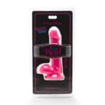 GET REAL - HAPPY DICKS DILDO 12 CM CON TESTÍCULOS ROSA - Imagen 2