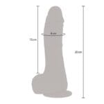 GET REAL - DILDO VIBRADOR ROTADOR UPDOWN NATURAL - Imagen 5