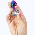 SECRETPLAY - METAL BUTT PLUG MULTICOLOR TALLA S 7 CM - Imagen 3
