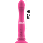 INTENSE - MICHELANGELO DILDO VIBRADOR SILICONA ROSA - Imagen 4