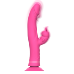 INTENSE - JULIO VIBRADOR RABBIT SILICONA ROSA - Imagen 2