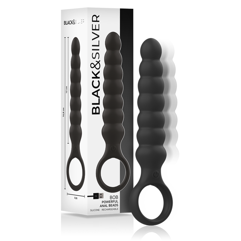 BLACKSILVER - BOB POTENTE VIBRADOR DILATADOR ANAL SILICONA