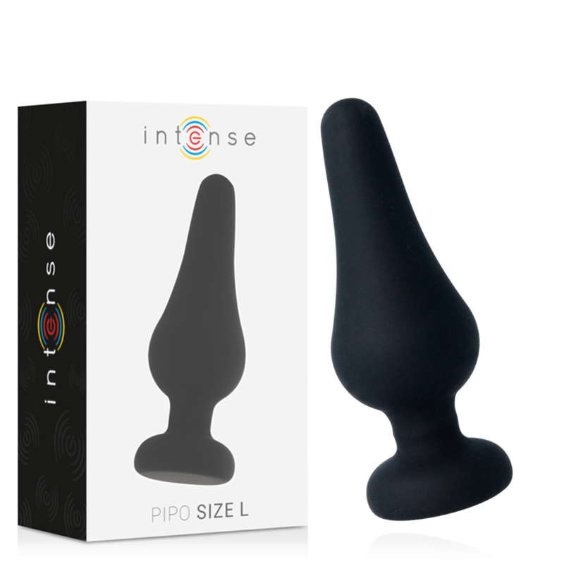 img_143807_266203aa999402b181ac6403d46e4aec_1.png INTENSE - ANAL PLUG PIPO L SILICONE NEGRO 13 CM - Imagen 1