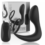 BLACKSILVER - MASAJEADOR ANAL CONTROL REMOTO SILICONA RECARGABLE NEGRO