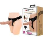 PRETTY LOVE - HARNESS BRIEFS ARNÉS UNIVERSAL CON DILDO JERRY 21.8 CM NATURAL