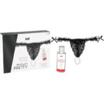 INTT RELEASES - PANTY BRASILEÑA NEGRA CON PERLAS Y GEL LUBRICANTE 50 ML - Imagen 3