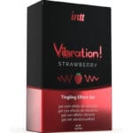 INTT - POTENTE ESTIMULANTE ÍNTIMO GEL VIBRADOR LIQUIDO FRESA 15 ML - Imagen 3