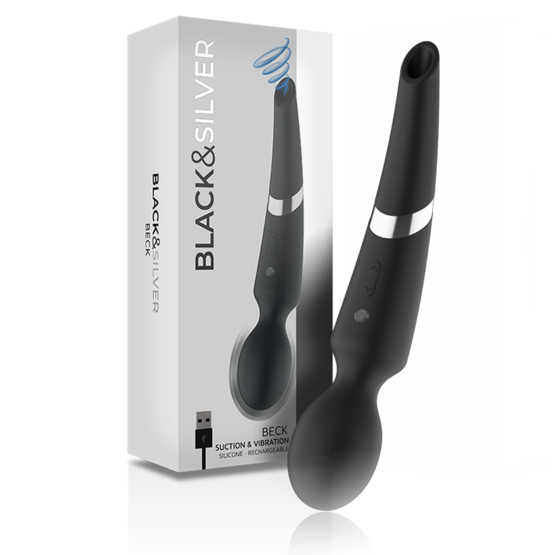 BLACKSILVER - BECK WAND Y SUCCIONADOR 2 EN 1 SILICONA