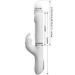 PRETTY LOVE - REESE VIBRADOR CON ROTACIÓN PLATEADO - Imagen 5