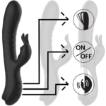 BLACKSILVER - JAMIE VIBRADOR RABBIT EFECTO WAVE - Imagen 5