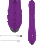 INTENSE - IGGY VIBRADOR MULTIFUNCIÓN RECARGABLE UP  DOWN CON ESTIMULADOR DE CLITORIS MORADO - Imagen 4
