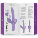 INTENSE - BILLIE VIBRADOR MULTIFUNCIÓN RECARGABLE SUCCIONADOR CON PULSADOR MORADO - Imagen 5
