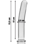 NEBULA SERIES BY IBIZA - MODELO 9 DILDO CRISTAL TRANSPARENTE 15.5 CM -O- 2.5 CM - Imagen 3