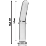 NEBULA SERIES BY IBIZA - MODELO 17 DILDO CRISTAL TRANSPARENTE 18.5 CM -O- 3 CM - Imagen 3
