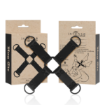 INTENSE - FETISH ENGANCHE MÚLTIPLE PARA MANOS Y PIES DE CUERO VEGANO