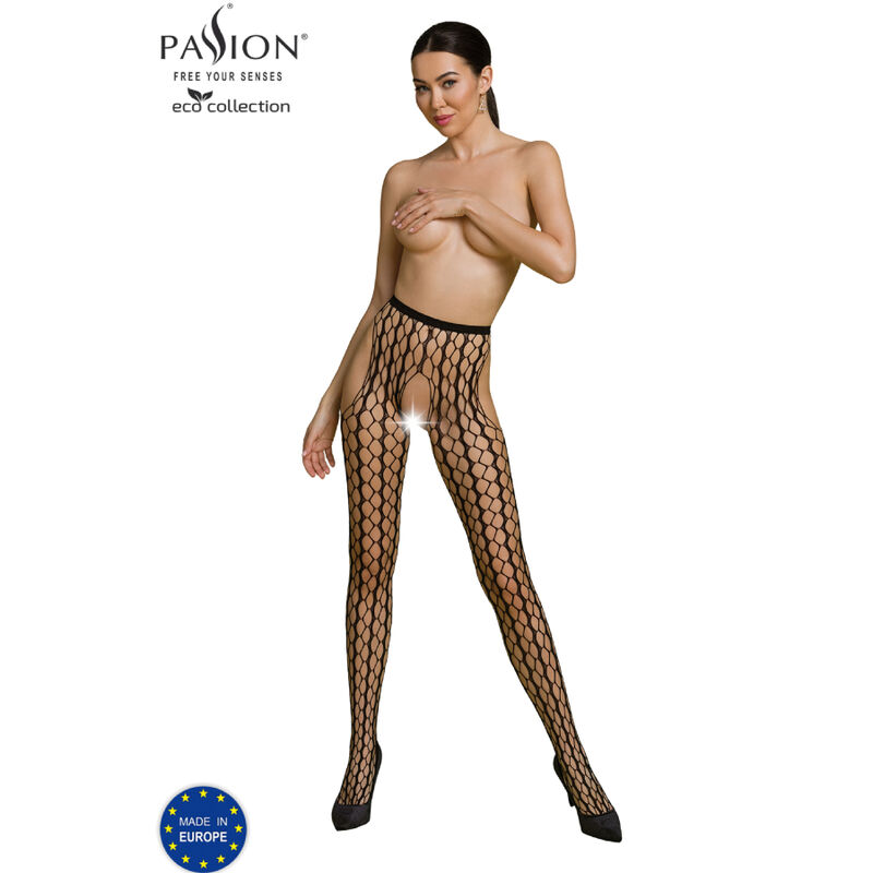 img_152368_797ad5f2a2c8259542695bdcbf89ac26_1.jpg PASSION - ECO COLLECTION BODYSTOCKING ECO S007 NEGRO - Imagen 1