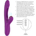 INTENSE - ATENEO VIBRADOR MULTIFUNCIÓN RECARGABLE 7 VIBRACIÓNES CON LENGUA OSCILANTE Y SUCCIONADOR MORADO - Imagen 5