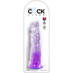 KING COCK - CLEAR PENE REALÍSTICO 19.7 CM MORADO - Imagen 2