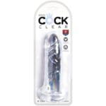 KING COCK - CLEAR PENE REALÍSTICO 15.5 CM TRANSPARENTE - Imagen 4