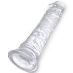 KING COCK - CLEAR PENE REALÍSTICO 19.7 CM TRANSPARENTE - Imagen 3