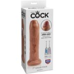 KING COCK - PENE REALÍSTICO CON PREPUCIO 17.8 CM CARAMELO - Imagen 3