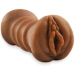 FETISH FANTASY EXTREME - MASTURBADOR REALÍSTICO DOBLE ENTRADA VAGINA  ANO MARRÓN