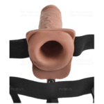 FETISH FANTASY SERIES - ARNÉS AJUSTABLE PENE REALÍSTICO CON TESTÍCULOS RECARGABLE Y VIBRADOR 17.8 CM - Imagen 3