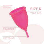 INTIMICHIC - COPA MENSTRUAL SILICONA MEDICA - TALLA S - Imagen 3
