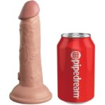 KING COCK - ÉLITE DILDO REALÍSTICO VIBRADOR  SILICONA 15.2 CM