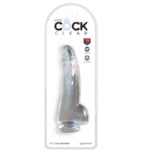 KING COCK - CLEAR DILDO CON TESTÍCULOS 15.2 CM TRANSPARENTE - Imagen 2
