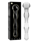NEBULA SERIES BY IBIZA - MODELO 13 DILDO CRISTAL TRANSPARENTE 18 CM -O- 3.5 CM